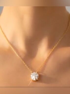 Gorgeous Nordstrom 18KT Gold Vermeil Classic Topaz Necklace